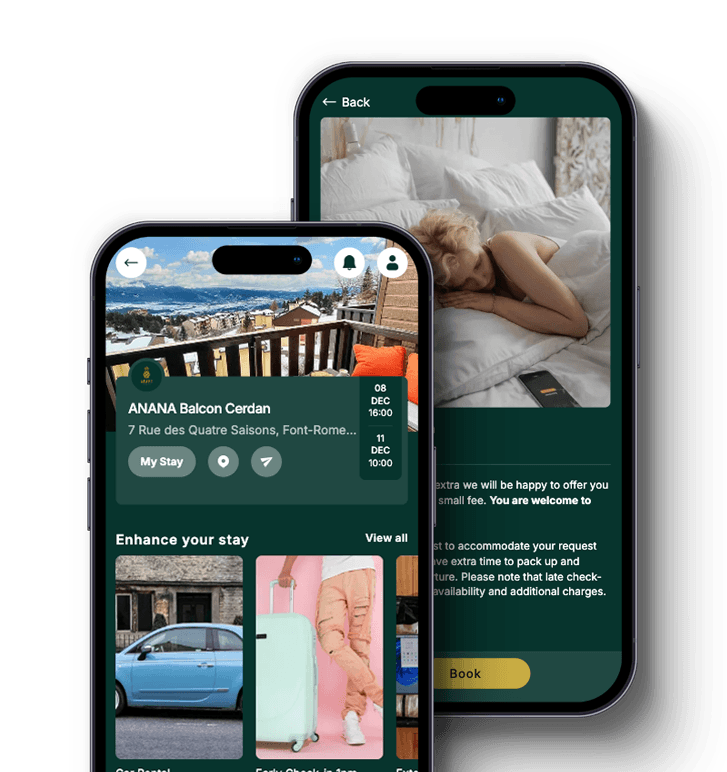 ANANA Moments app — mobile view